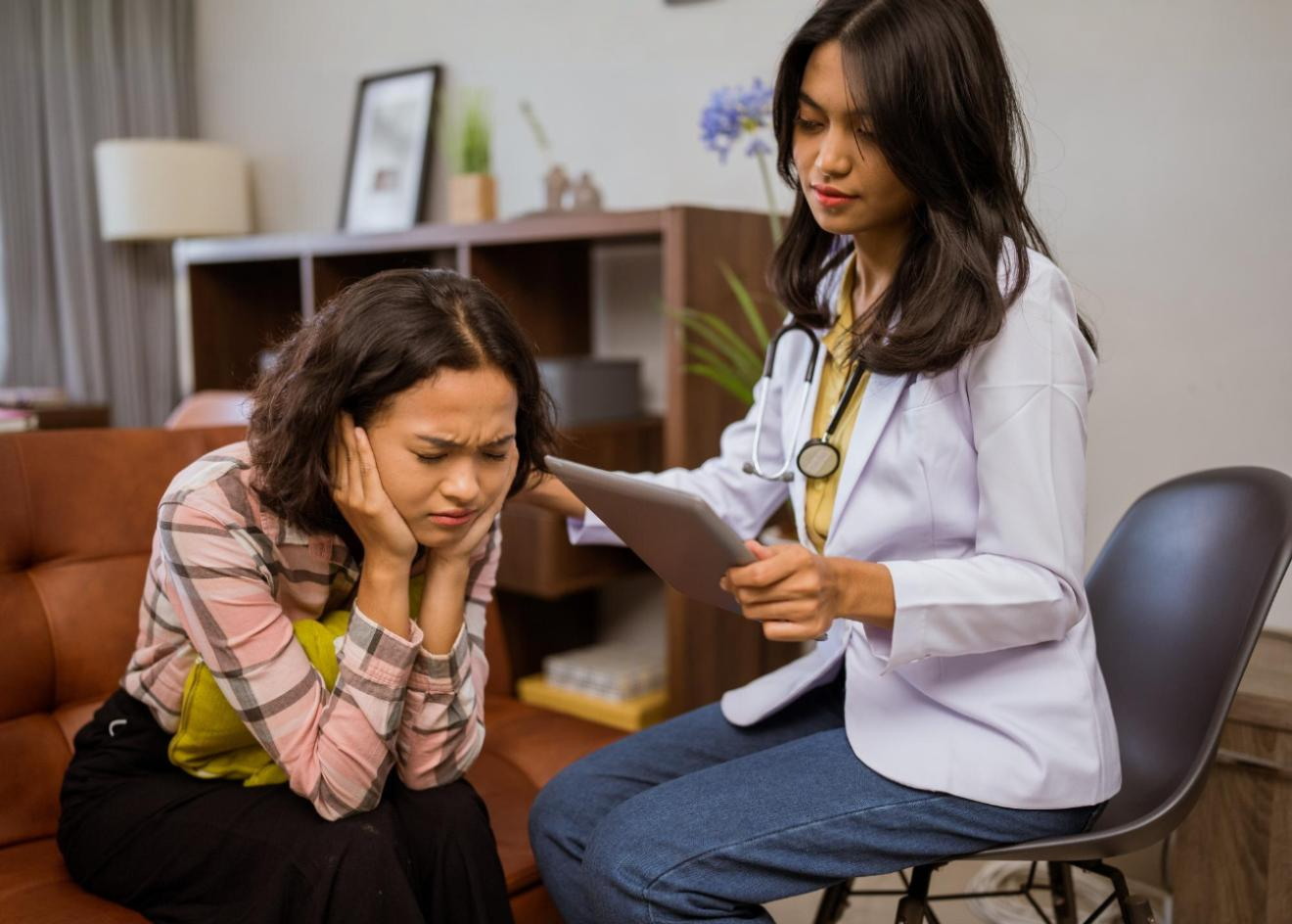 Mental health support session
